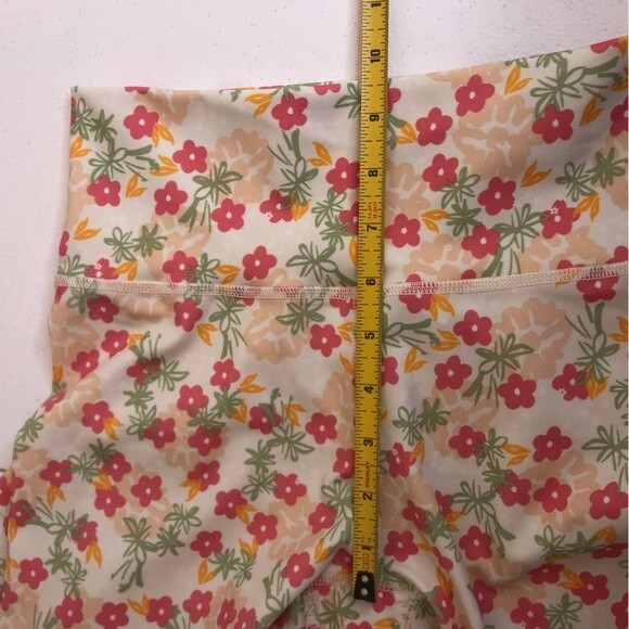 NWT Adidas Optime 7/8 Tights Multicolor Floral Print High Rise Tight Fit Medium - Picture 13 of 16